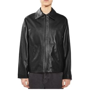 TOPSHOP Boutique Leather Shirt Biker Jacket